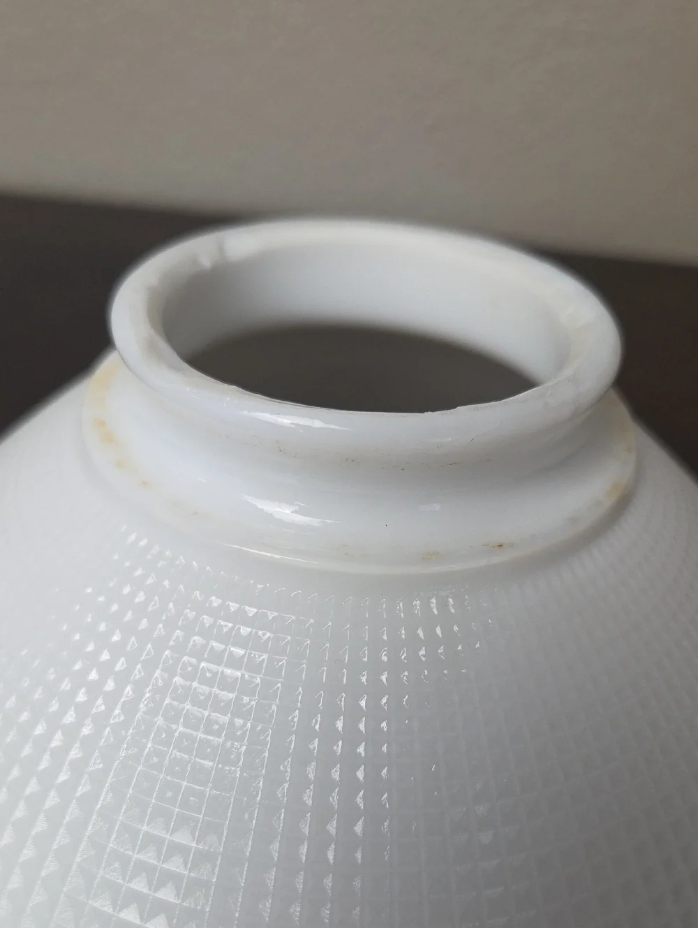 Vintage White Milk Glass Lamp Shade